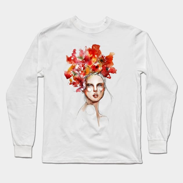 Flowers Long Sleeve T-Shirt by anadeestyle